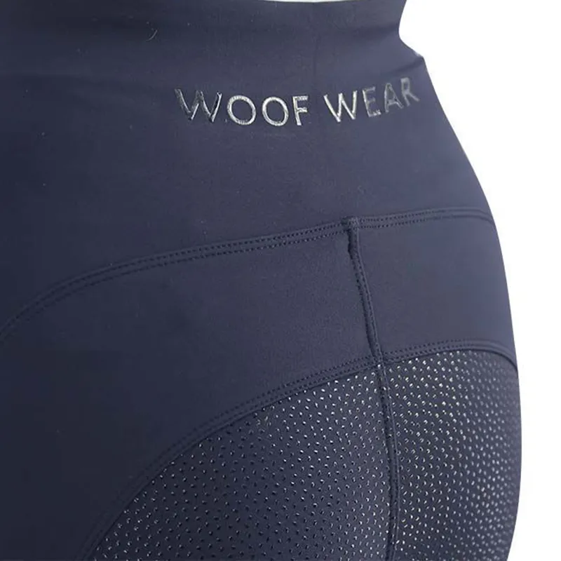 Woof Wear Ladies Original Full Seat Riding Tights - Navy-2